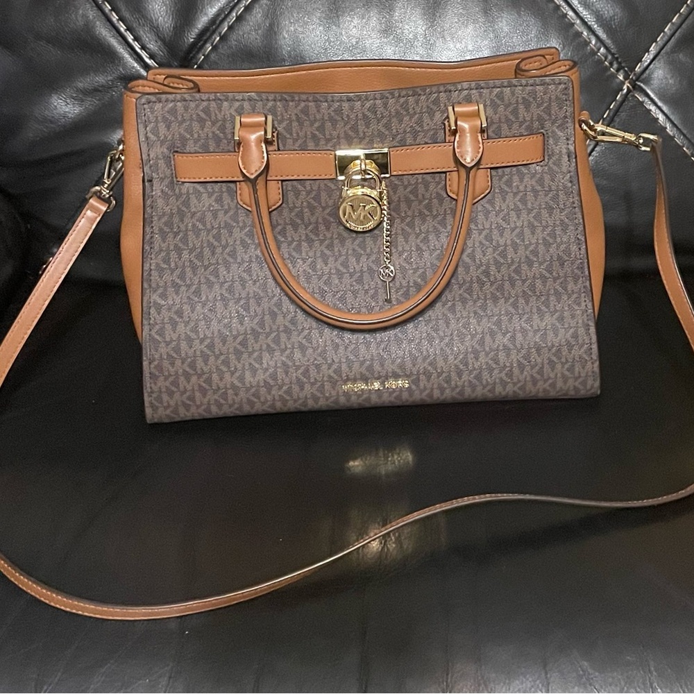 Michael Kors Tan and Brown Satchel
